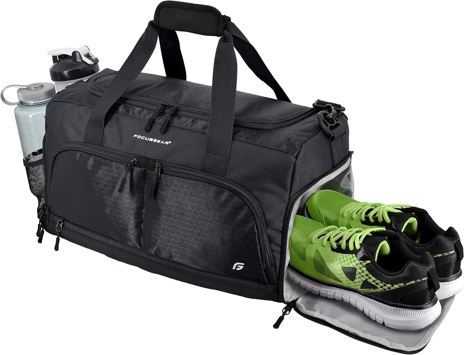 ULTIMATE GYM BAG 2.0: THE DURABLE CROWDSOURCE DESIGNED DUFFEL BAG WITH 10 OPTIMAL COMPARTMENTS INCLUDING WATER RESISTANT