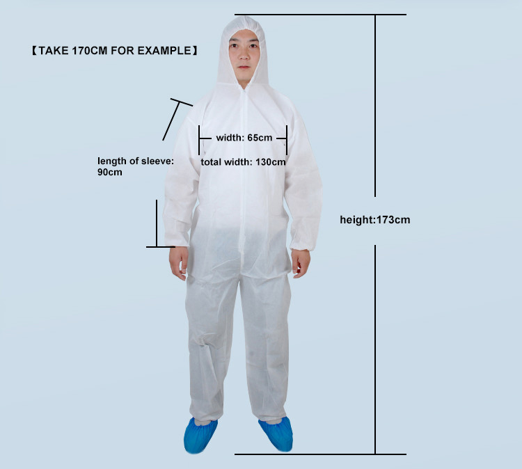 Ppe Medical Isolation Gown S-4XL Size For Work Protection