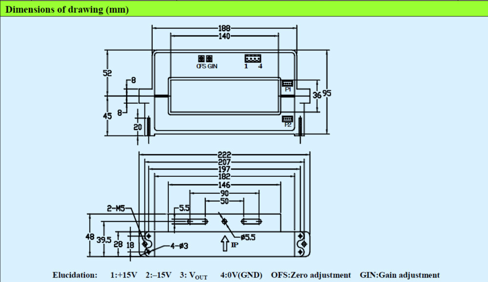 Hall Effect Split Core Current Sensor , AC DC Pulse Open Loop Current Transducer