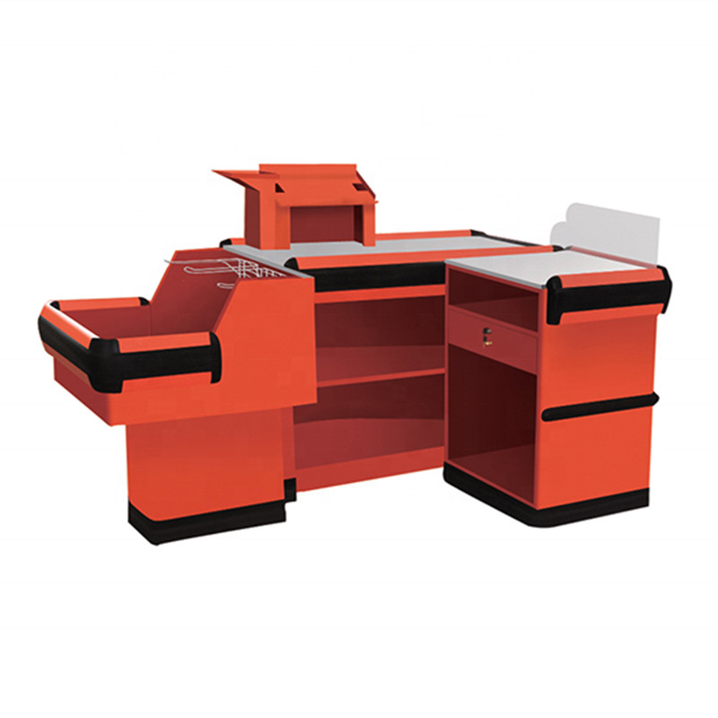 85CM 2000MM Supermarket Checkout Counter SS Retail Cash Register