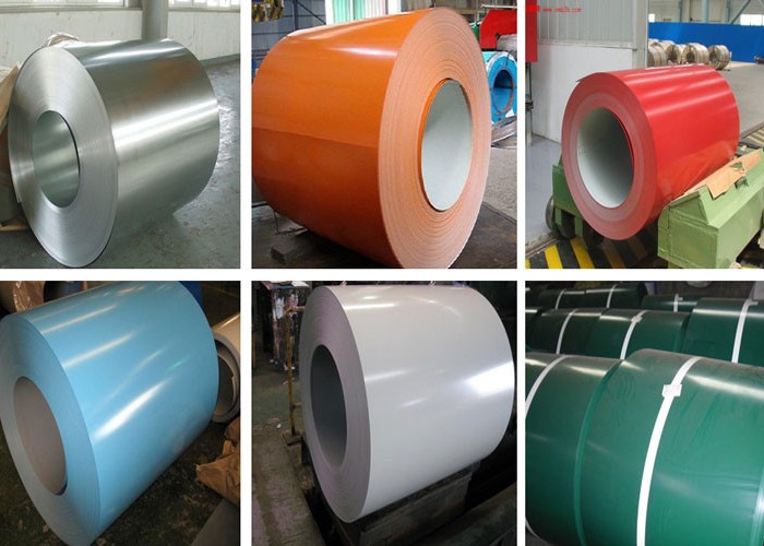 0.2-1.6mm Bao Steel Sphc Thin Ppgi Bright Ral Color Ppgi Steel Coil Prepainted Galvanized Coil Ppgi Color Coated Steel 