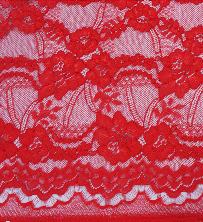 2017 Newest Fashion Cord French Lace Fabric with Different Color