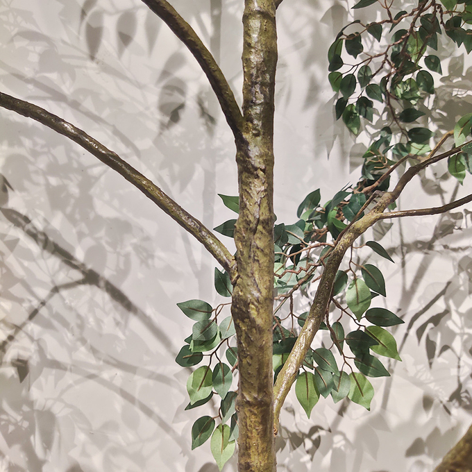 Custom Corner Artificial Ficus Tree Space Decoration Minimalist Style