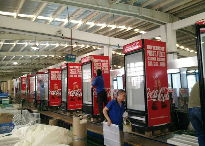 CB Upright 360L Single Glass Door Fridge for drink