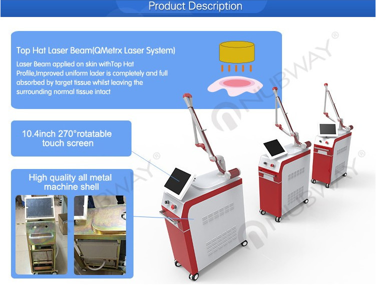 Q-switched nd:yag laser professional tattoo removal machine