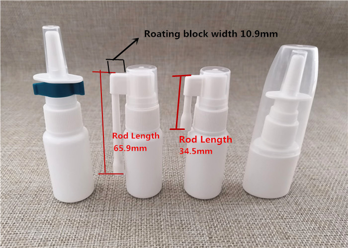 Recyclable Empty Nasal Spray Bottle , 10Ml Small Plastic Spray Pump Bottle