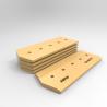 Buy cheap 9W6657 Boron Steel Bulldozer Cutting Edges 45mm Heavier End 5 Holes from wholesalers