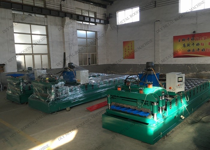 6 Ton Corrugated Roof Panel Roll Forming Machine PPGI Ibr Sheeting Equipment