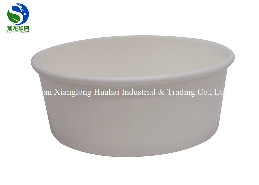 8oz disposable food container brown kraft paper soup bowl with lid microwave noodle paper bowl