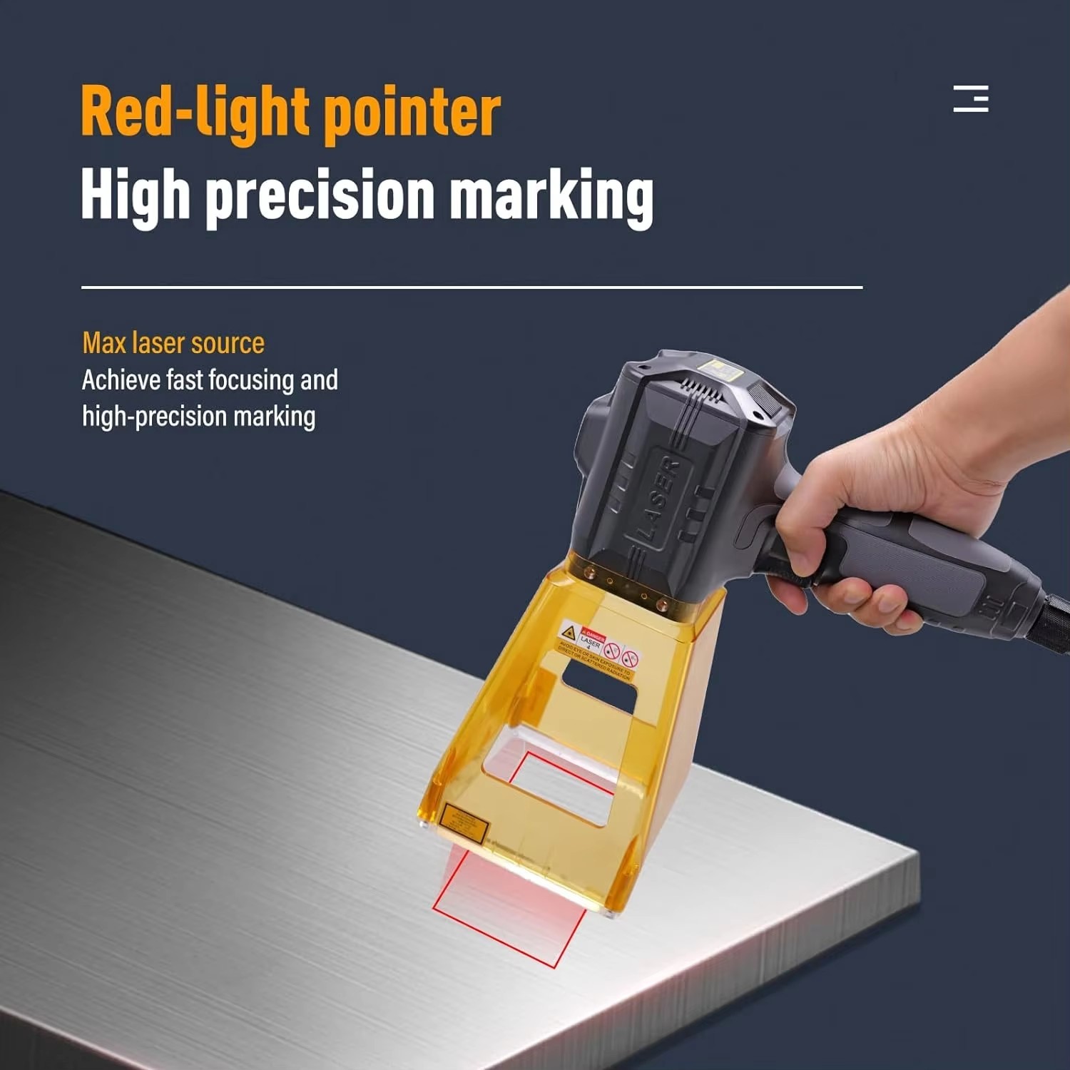 Mini Portable Hand-Held Fiber Laser Marking Machine For Metal 20w 30w Deep Engraving 50w Fiber Laser Marking Machine