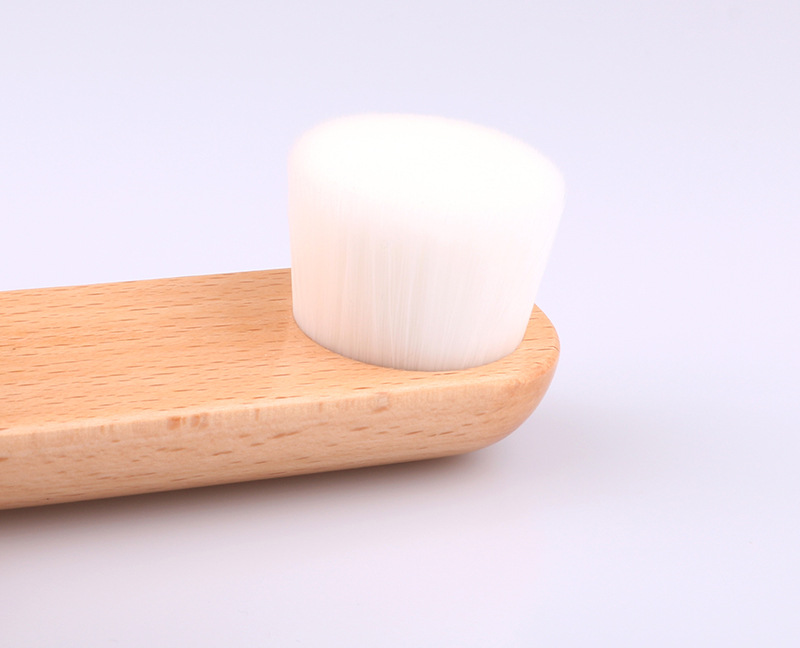 Mild Fiber Wooden Soft Face Cleansing Brush Remove Dirt Or Residual Deep Clean