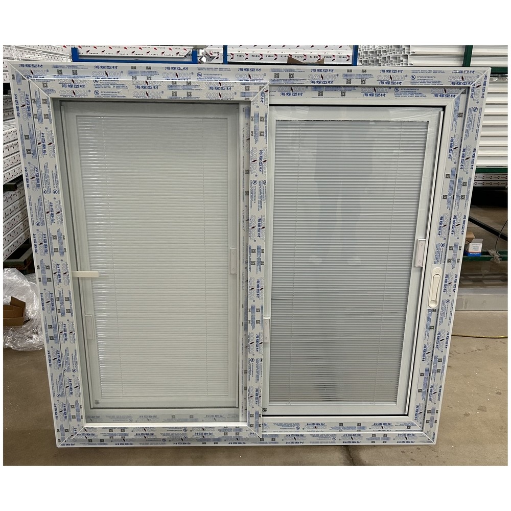 Wholesale Custom Grill Design UPVC Window PVC Glass Sliding Windows with Mosquito Net
