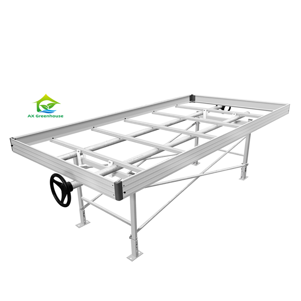 ABS Panel Hydroponic Seedling Greenhouse Rolling Benches 1.22m/4ft Width