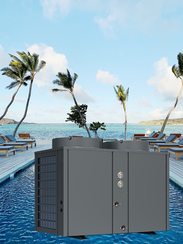 38KW Electric Commercial Air Source Heat Pump Unit Outside CE