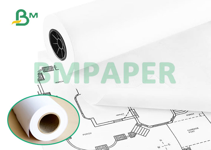 Roll Core 2'' 20# Uncoated Large Format Paper For CAD Engineering Drawing 