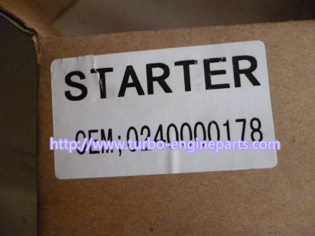 High Performance Auto Starter Motor , Truck Starter Motor 0240000178