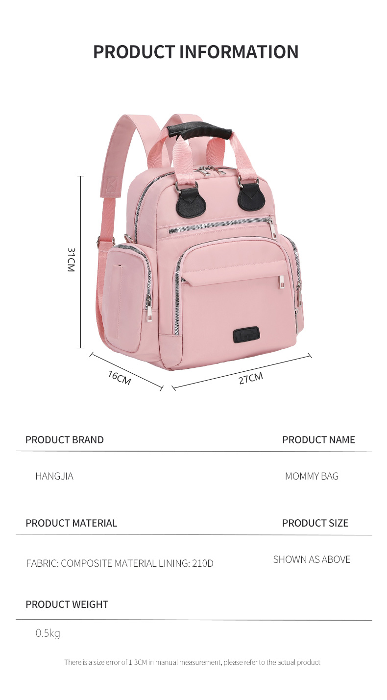diaper bag mommy bag new fashion multifunctional large capacity baby bag
