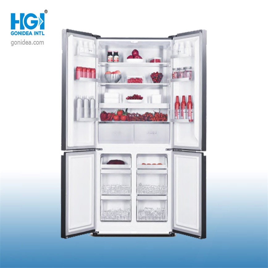 Smooth Touch Frost Free Digital Side By Side Refrigerator Black