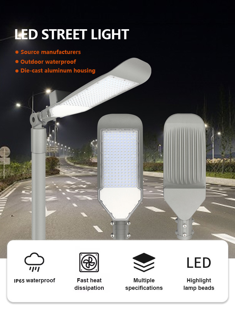 KCD Automatic Retrofit Smart High Quality AC Energy Outdoor Garden 220v 40w 65w 80w 90w 150w 200w COB LED Street Light