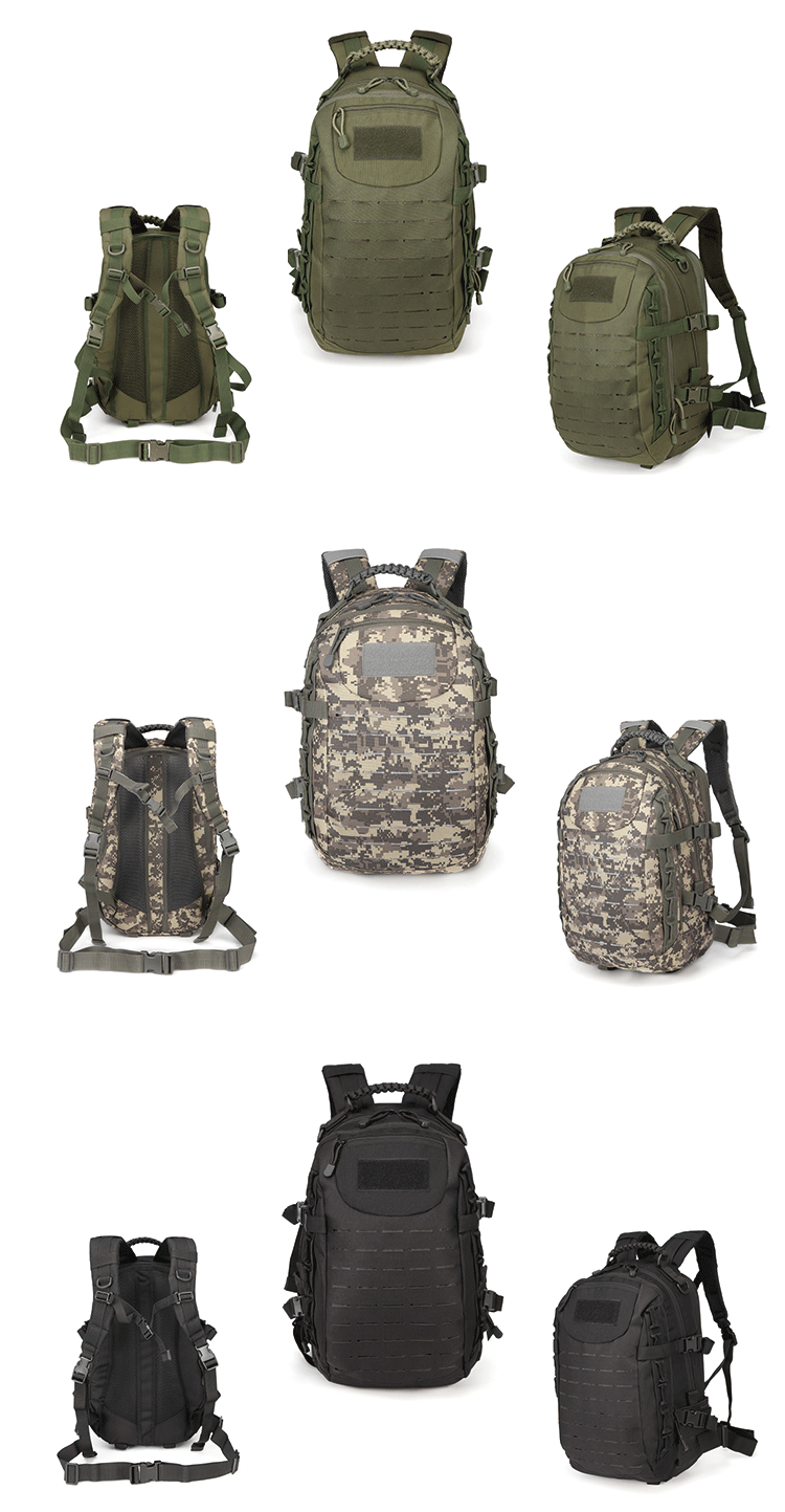 Multicolor Waterproof Backpack With Molle System For Unisex Outdoor Training And Hiking