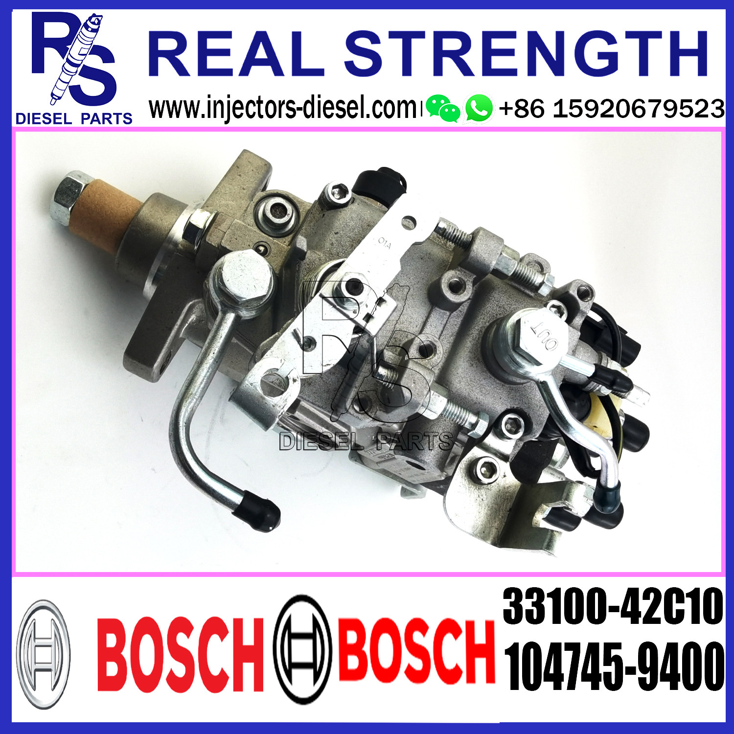 Diesel Fuel Injector Pump assembly 33100-42C10 104745-9400 For DOOWON Engine