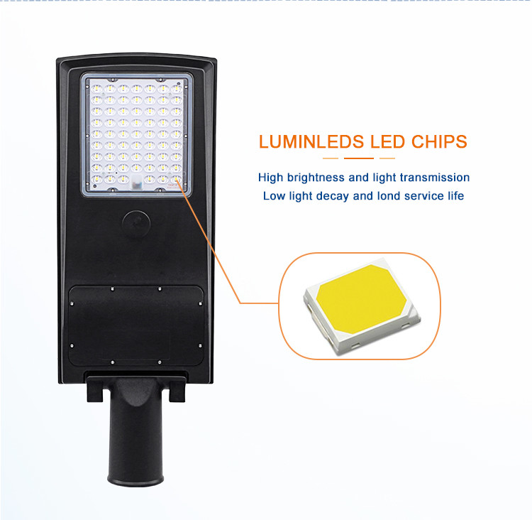 Outdoor Wall All In One Solar LED Street Light Dusk To Dawn Waterproof 40w 150w 200w 400w