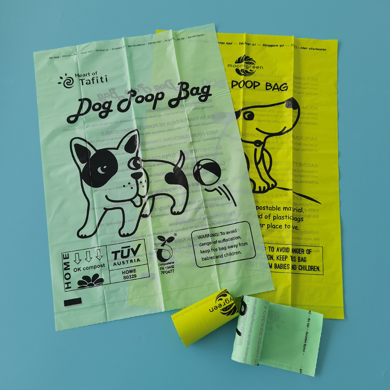 Customized Portable Durable Blue Waterproof Scented Pet Cat Waste Garbage Poop Bags