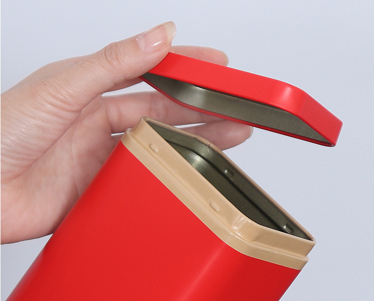 Mini Metal Tea Tin Boxes Packaging 0.23mm thickness Customized