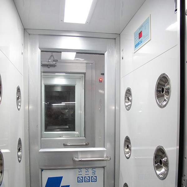 Automatic Blowing Cleanroom Air Shower With W730mm Aluminum Swing Door , 1230mm Width