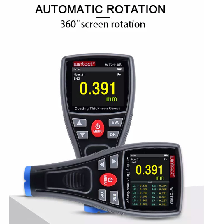 WT2100 Coating Film Thickness Gauge For Measuring Non Magnetic Thickness