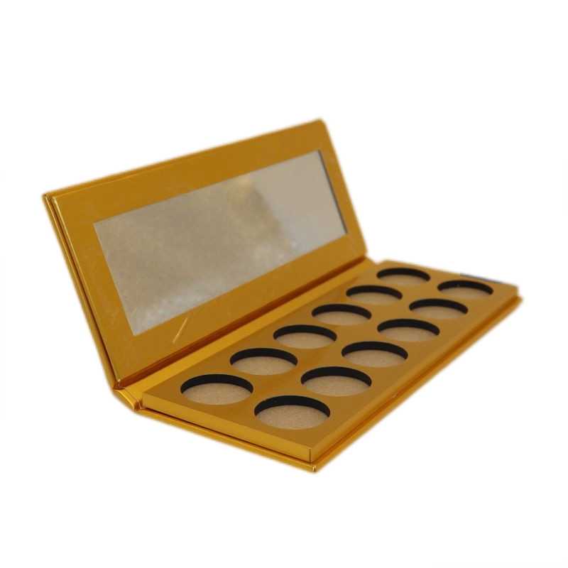 12 Holes Makeup Eyeshadow Box Offset PMS UV Printing Color