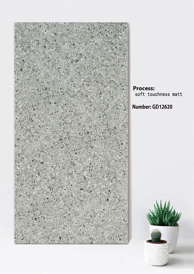 White And Gray Firebrick Soft Touchness Matt Decorative Curtain Wall Tiles For Rebuilding 600x1200mm