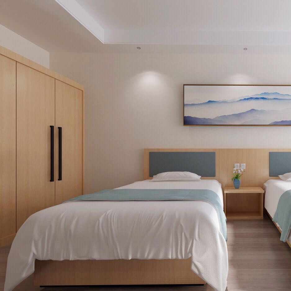 3-5 Star Hotel Bedroom Furniture Sets , Hotel Project Furniture High Glossy Painting