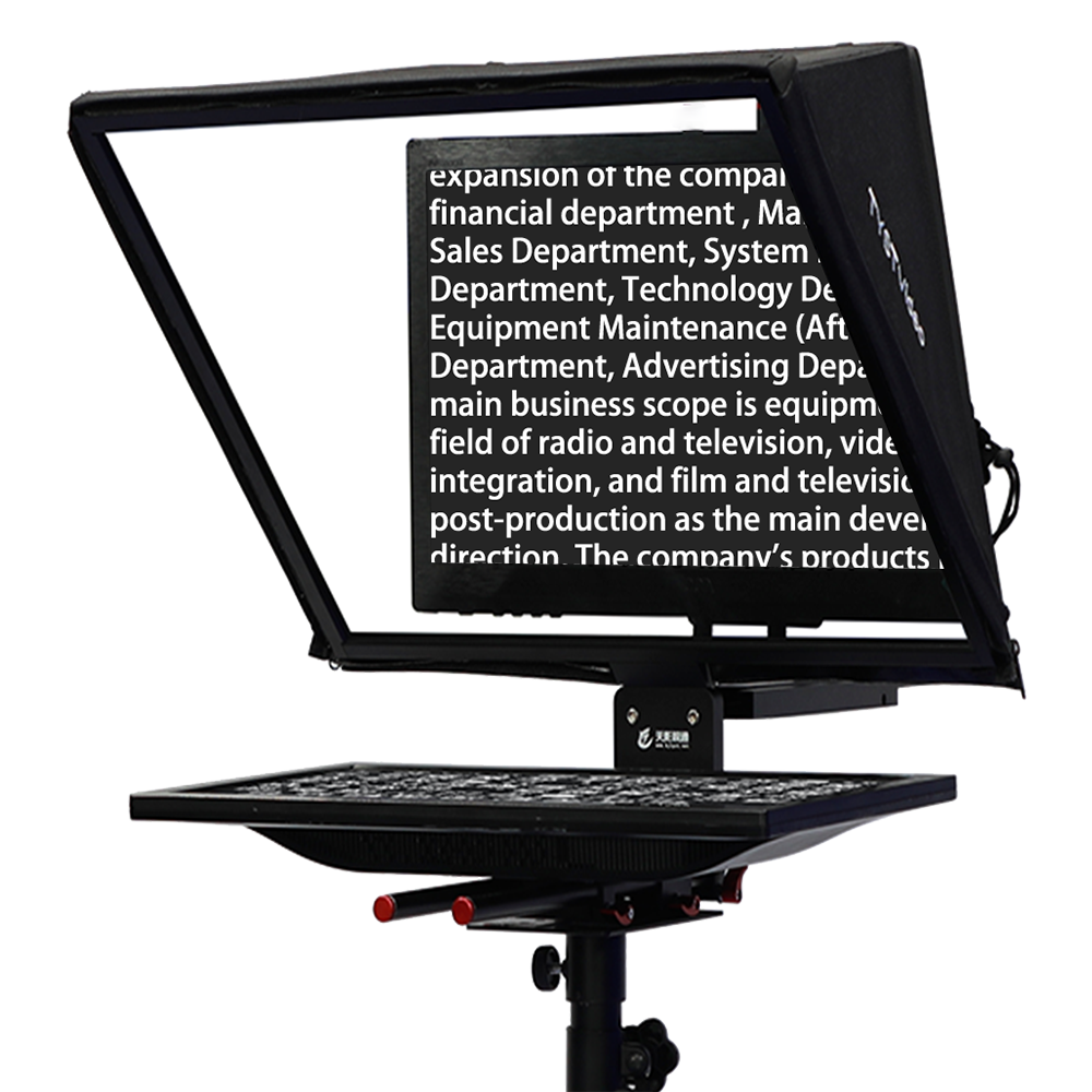 20-inch Single Screen Tempered Prompter Glass for Accurate Teleprompting and Shooting