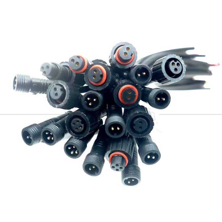 Customization IP67 IP68 Waterproof M12 2pin 3 Pin 4pin M12 DC to Open Bare Wires End Cable for LED Light