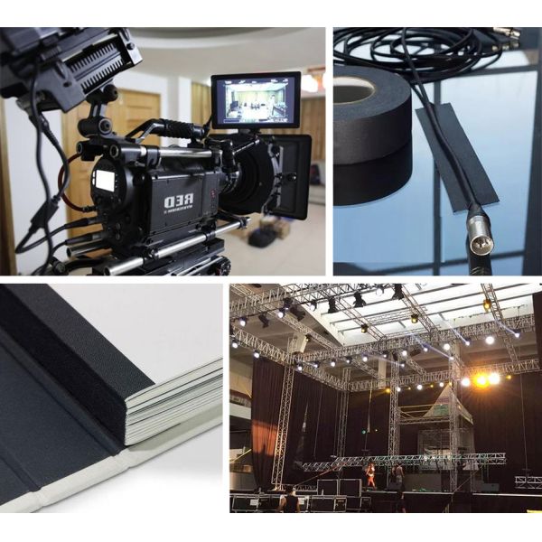 Logo Can Be Customized Gaffer Cloth Tape Rubber Based Adhesive Durable Multipurpose Tape Perfect For Securing Equipment Cables And Stage