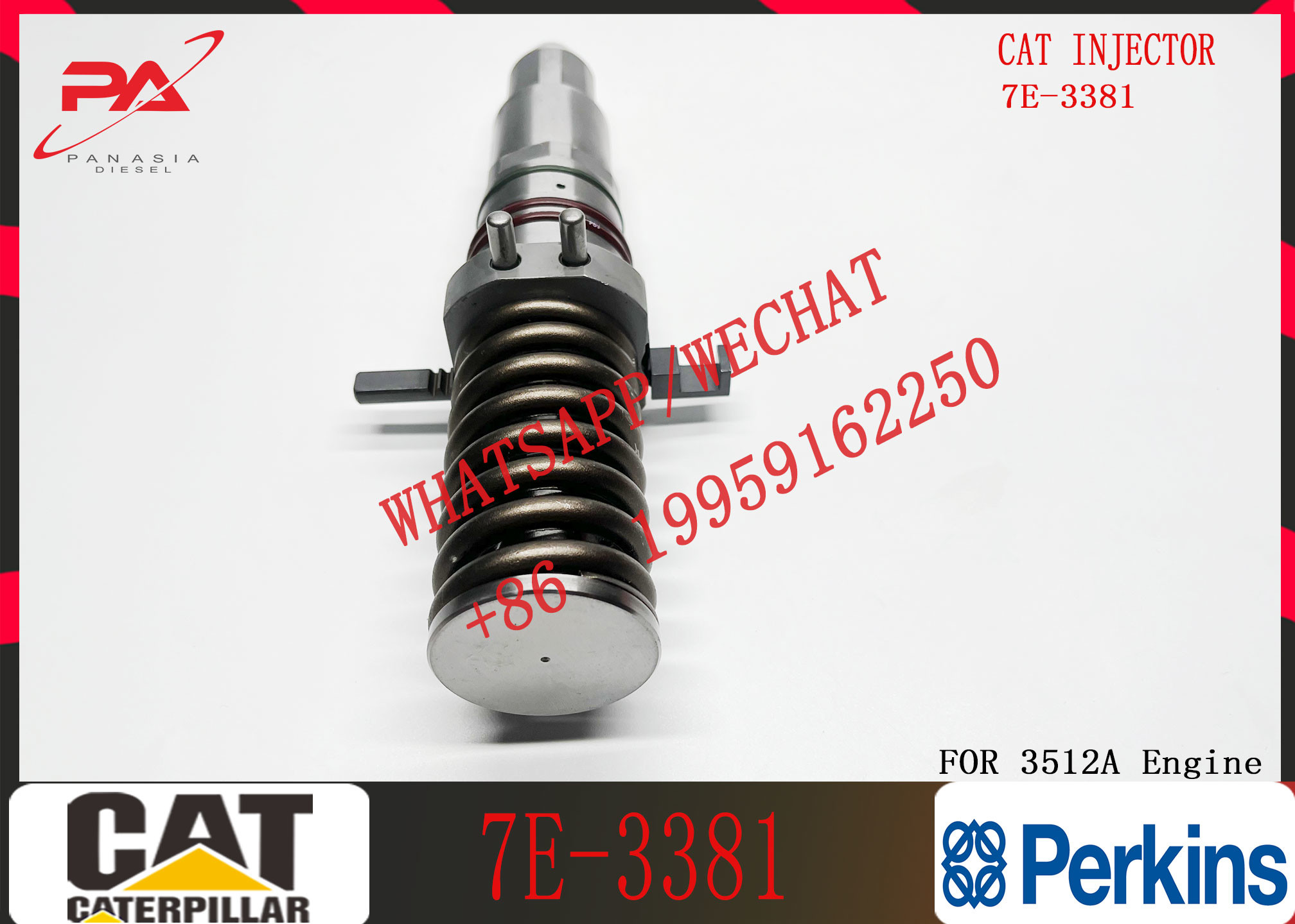 Common Rail Injector Assembly 7E-3381 4P-9075 7E-3384 7E-6408 7E-6048 7E-8836 0R-3051 0R-3052