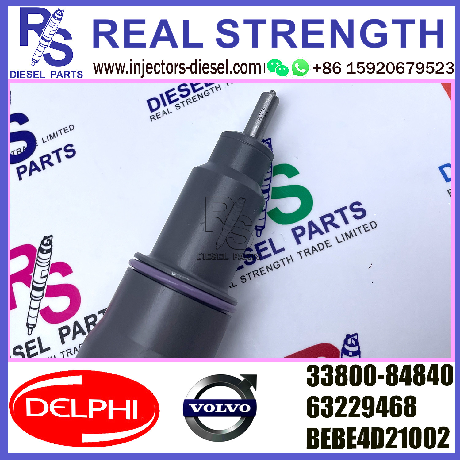 33800-84840 63229468 DELPHI Fuel Injector BEBE4D21002 For HYUNDAI H Engine