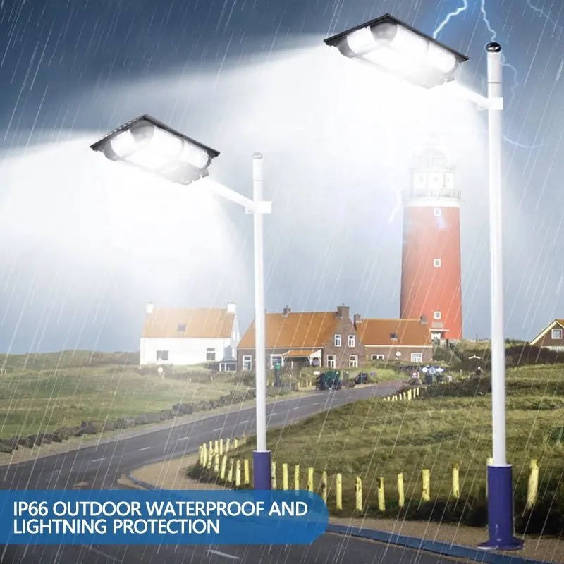 Waterproof Integrated Solar Street Light 200w High Lumen LED Street Light With Solar Panel
