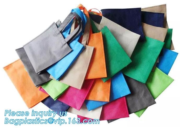 non-woven promotional shopping bag ultrasonic non woven bag, Custom printed tote non woven bag shopping shoulder bag pri