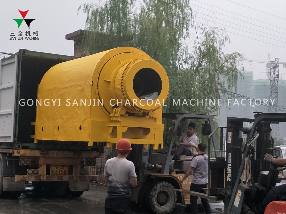 500kg/h Palm Kernel Shell BBQ Carbonization Stove