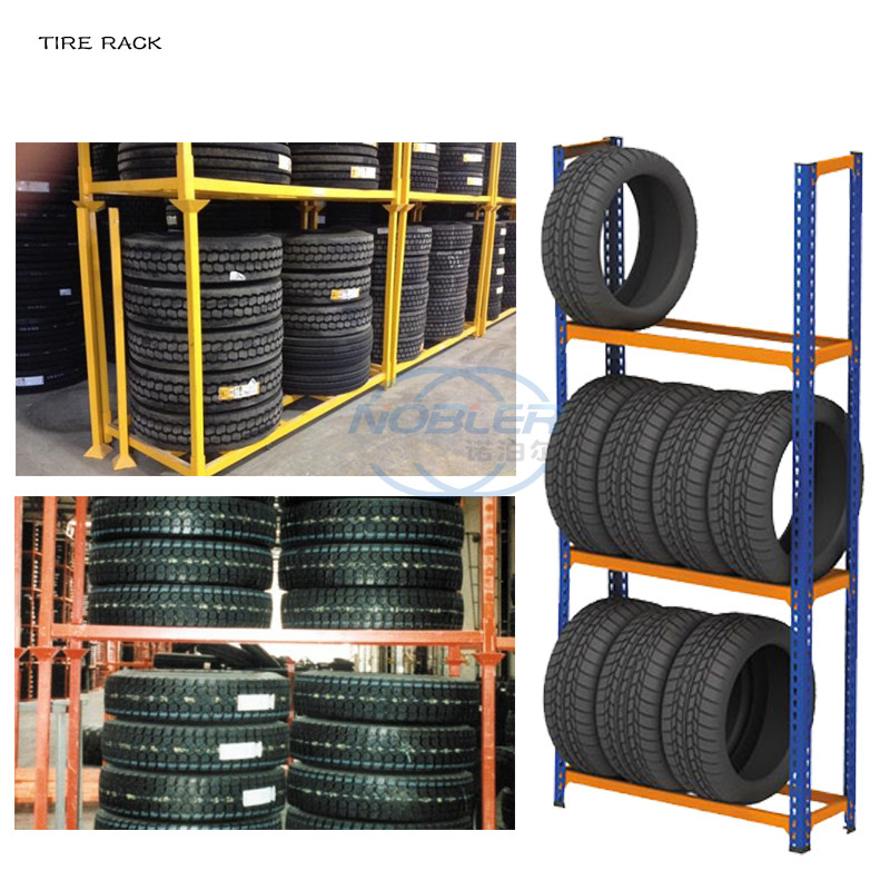 Warehouse Tyre Racking Tire Rack For Storage Collapsible