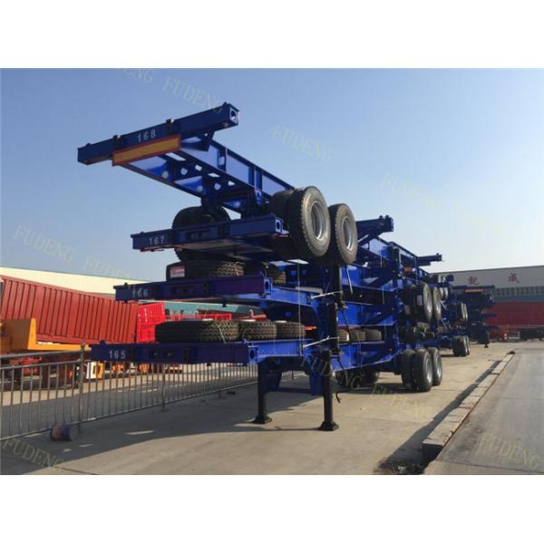 2 / 3 Axles Chassis Trailer / Load Capacity 50 Ton Shipping Container Trailer