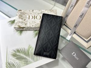 Buy cheap Embossed Vertical CD Christian Dior Mens Wallet Diamond Zippered product