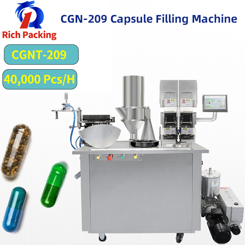 Buy cheap 40000 Pcs/H Capsule Filling Machine Double Loader Semi Automatic product