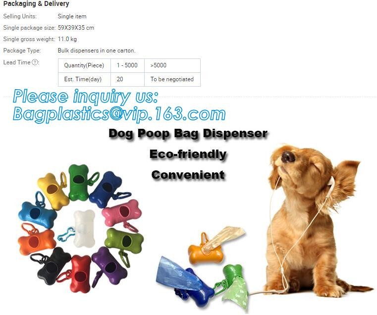 High Quality Eco-friendly Degradable Fashion With Printing Doggy Pet Dog Waste Poop Bags, Eco friendly pet dog waste poo