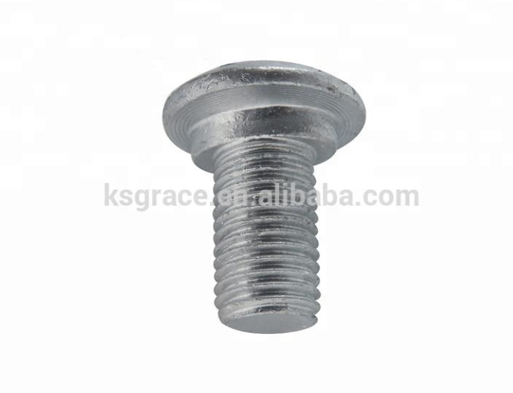 Custom Round Head Bolts Electro Galvanized Guardrail Bolts
