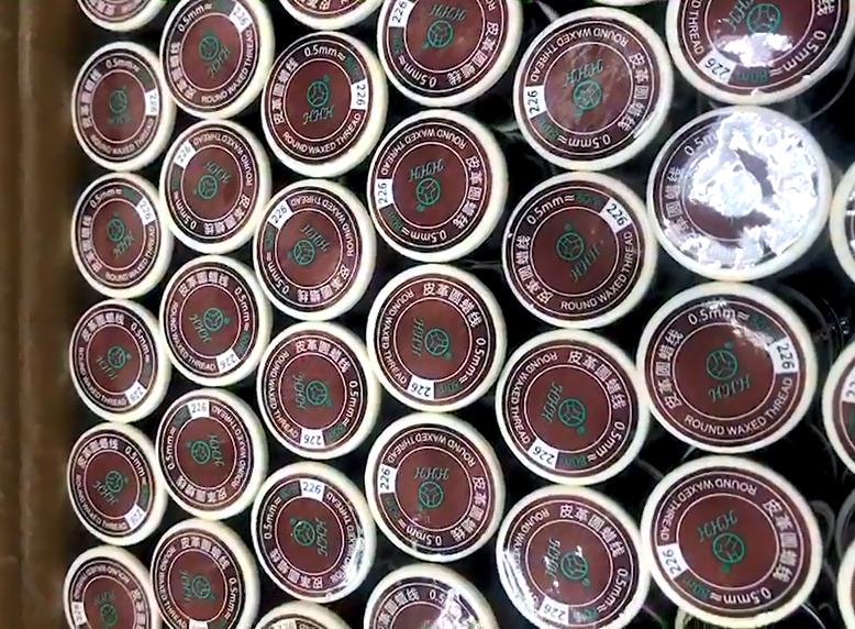 30g One Roll Round Wax Thread DIY Handmade 0.65MM Leather Sewing Polyester Thread