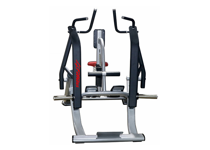Commercial Life Fitness Seated Rowing Machine With Black Tube