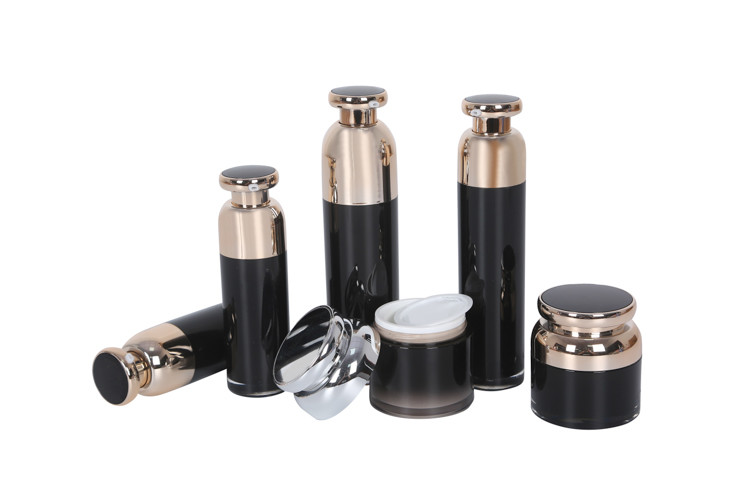 Wide-Neck 15/30/50/100ml Airless Lotion Bottle And 30/50g Cream Jar of Skincare Set Acrylic Face Serum Cosmetic Set
